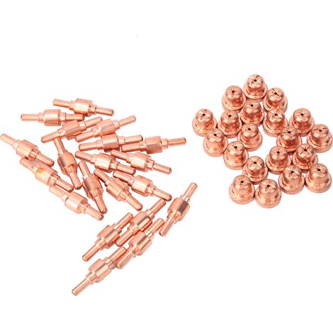 Lot de 40 électrodes consommables pour découpeur plasma PT31 LGK40 (1/5)