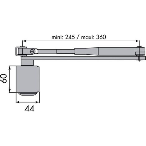Corps seul pour ferme-porte CGF GR 300 - GROOM