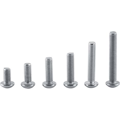 Vis à tête cylindrique creuse en inox M3 A2, assortiment de boulons et écrous hexagonaux, tête bombée, lot de fixation (1/5)