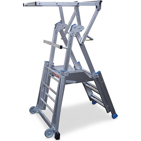 Escabeau PIRC 6 à 9 marches - Hauteur max. de travail 4.23m - PIRC250-FP (1/5)