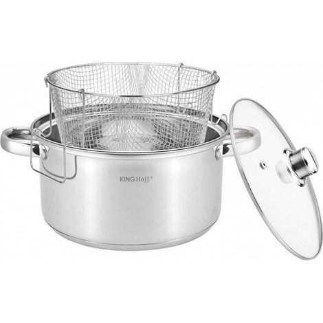 PENTOLA KINGHOFF KH-1630 DA 5,5 L CON CESTELLO PER FRITTURA (1/2)