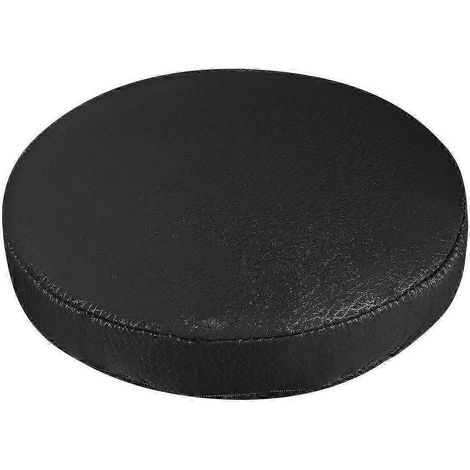 Housse de coussin de siège de tabouret de bar élastique épaisse, housse de tabouret pratique, protection de chaise ronde pour la maison et le magasin - Noir (diamètre 30 cm)