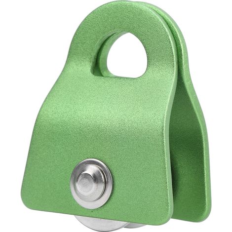 Poulie d'escalade mobile 20KN pour descente en rappel, plaque latérale verte - Équipement d'escalade technique (1/5)