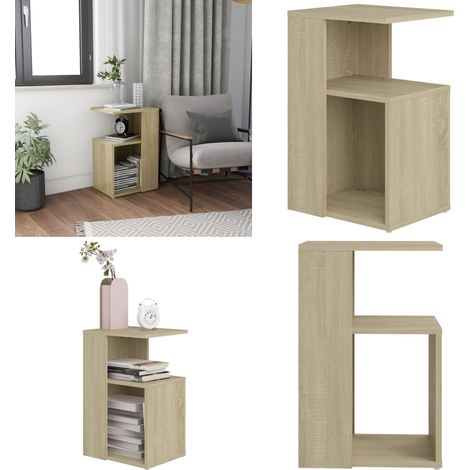 Beistelltisch Sonoma-Eiche 36x30x56 cm Holzwerkstoff - Beistelltisch - Wohnzimmermöbel - Couchtisch - Nischenregal - Sideboard - Home & Living (1/5)