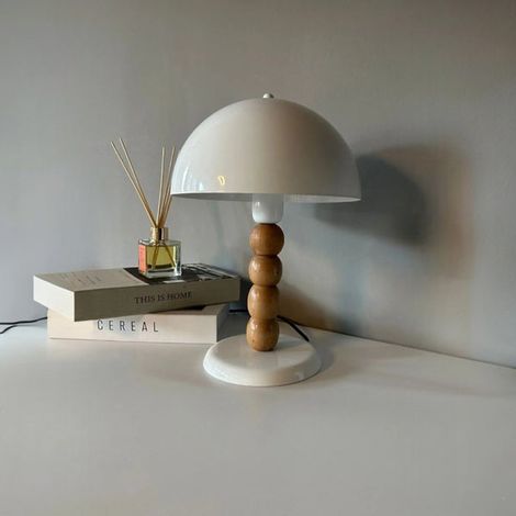 Moderne Weiß Tischlampe, Wohnbeleuchtung, Metallkopfteil, Nachttischlampe, Leselampe