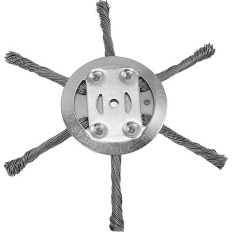Tête de coupe-bordures en fil d'acier, 6 lames, accessoire pour tondeuse à gazon, 150 mm, diamètre intérieur 5,5 mm