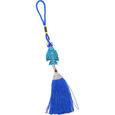 Ornement œil bleu en alliage, pendentif pompon de style turc, pour la décoration intérieure de voiture (1/5)