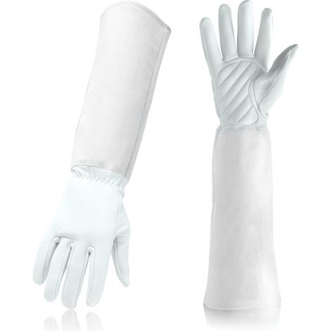 Filiyano-Gants de jardinage longs et résistants aux épines, avec poignets, gants de protection durables pour le jardinage, la plantation et la taille.