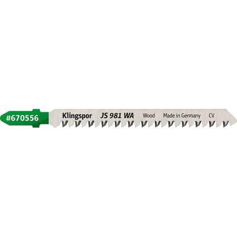 KLINGSPOR BRZESZCZOT DO WYRZYNARKI 130x8x1,7mm JS 981 WA /5szt. (1/2)