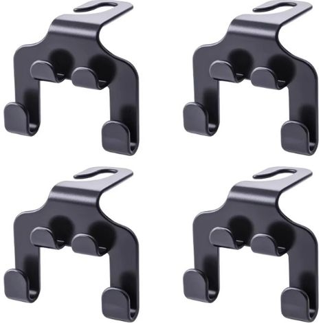 Befestigungshaken für die Kopfstützen der Autorückbank (4er-Set) für Geldbörsen, Einkaufstüten, Handtaschen, Hüte
