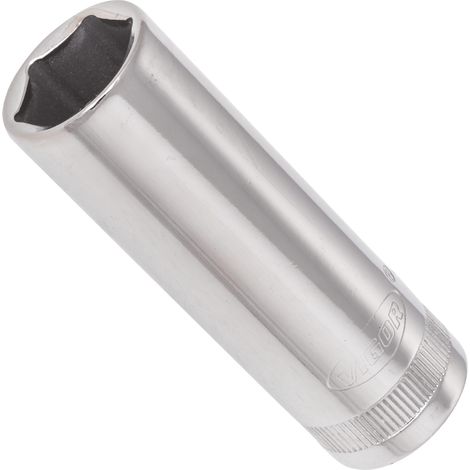 VIGOR Steckschlüsseleinsatz, lang, 3/8 (10 mm) Vierkant hohl, Außen Sechskant Profil, SW 15 mm (1/2)