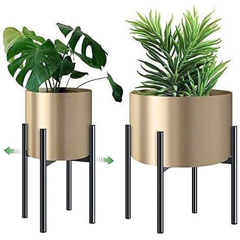 Support Plantes - En Métal - Réglable Pour Pots De 20 À 30 Cm - Intérieur Et Extérieur - 1 Pièce (1/5)