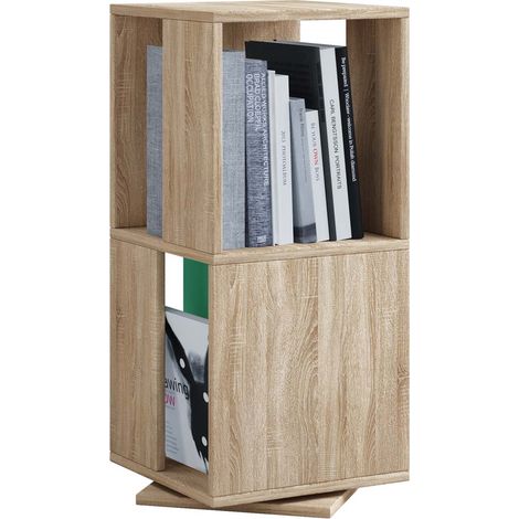 Stylo rotatif de Support de fichier d'étagère en bois L 74x34x34 - VCM (1/3)