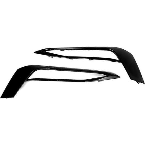 Compatible avec BMW Série 5 G30 G38 Sport 2016-2020 (paire) - Garniture de grille de feux antibrouillard avant (1/5)
