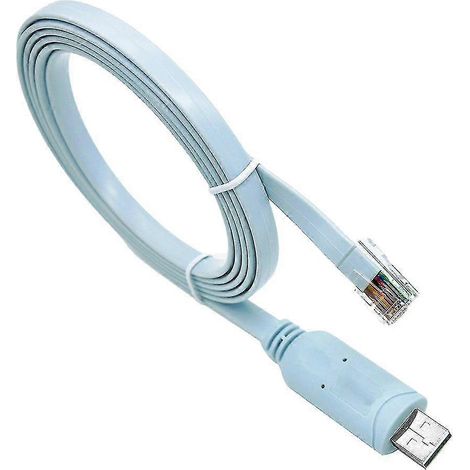 Câble USB RJ45 Cisco Konsolkabel 6ft FTDI Windows 8, 7, Vista, MAC, Linux RS232 (1/4)