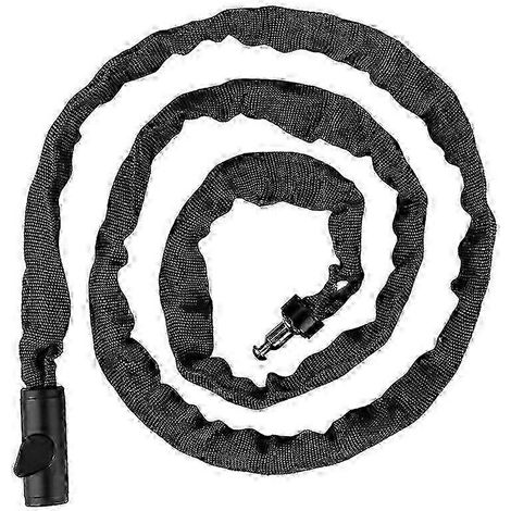Antivol de chaîne robuste pour VTT, vélos électriques et motos, avec câble antivol allongé. (1/5)