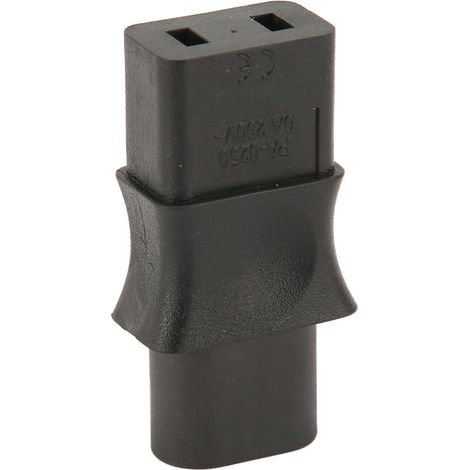 Adaptateur IEC320 C8 vers IEC320 C9, convertisseur de puissance C8 mâle vers C9 femelle, prise de conversion CA 250 V 6 A 1500 W (1/5)