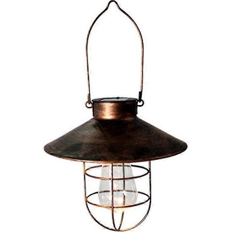 Lampes solaires suspendues en métal pour extérieur avec ampoules (1/3)