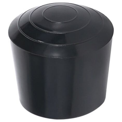 PA Packung mit 4 runden, rutschfesten Stuhlbeinkappen aus synthetischem Gummi, 30 mm, 3,0 cm Durchmesser, schwarz (1/4)