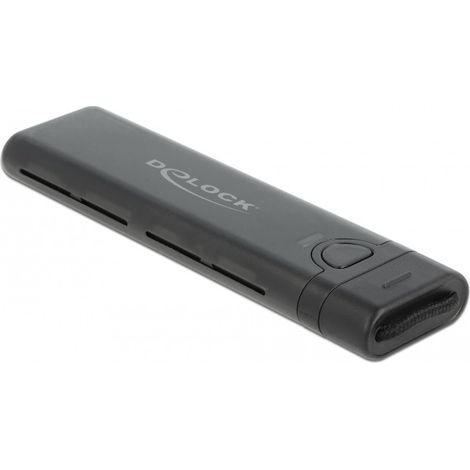 DELOCK Ext Gehäuse USB Type-C M.2 NVMe PCIe oder SATA SSD (42635)