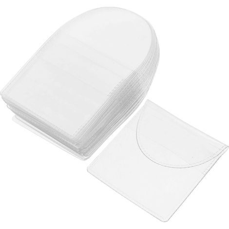 Lot de 40 pochettes commémoratives pour pièces de monnaie, porte-pièces, protège-pièces.-5.5X5.1X0.01CM-Transparent