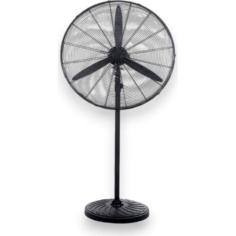 Mega ventilatore grande Ø66 cm industriale 130W turbo con 3 pale in metallo e altezza regolabile