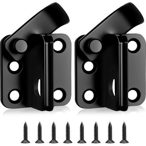 Verrou Porte Coulissante, Loquet Porte Coulissante Exterieur Interieure, Verrou Portail Exterieur en Acier Inox, Cadenas à Bascule Boulon Verrouillable pour Serrure de Portillon de Jardin Fenêtre (1/5)