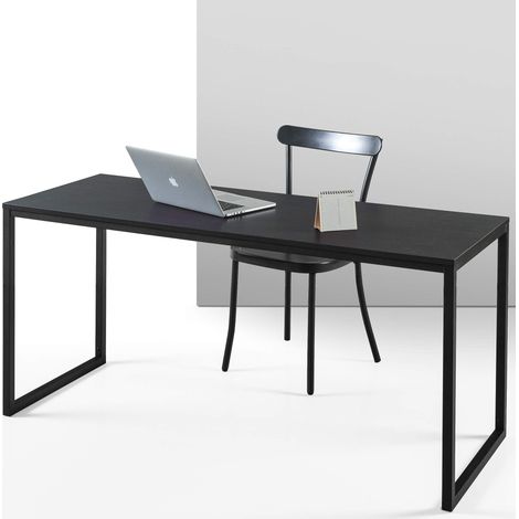 ZINUS Jennifer 160 cm Scrivania per laptop Scrivania per studio home office Facile da montare Telaio in metallo Deep Espresso (1/5)