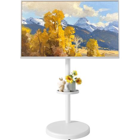 Support TV à roulettes réglable en Hauteur pour téléviseur 37 à 86" (1/5)