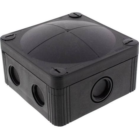 Wiska 10105603 Cassetta di derivazione (L x L x A) 95 x 95 x 60 mm Nero (RAL 9005) IP66/IP67 1 pz.