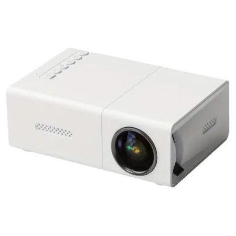 Blanc, projecteur LED 1080P portable mini pour maison et bureau (1/5)