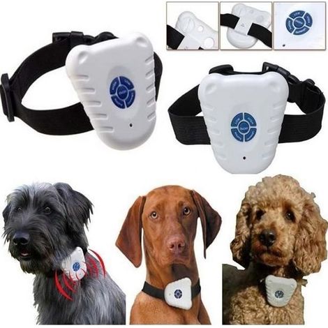 Collier anti-aboiement - MARQUE - Ultrasonique - Ajustable - Pour petits et grands chiens - ABS (1/4)