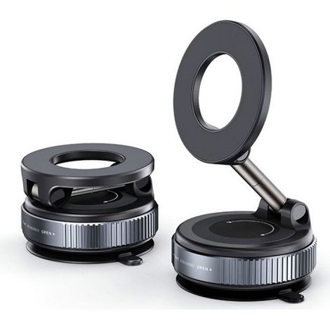 Support Téléphone Voiture - Ventouse Renforcée - Rotation 360° - Compatible 4,7 À 6,9 Pouces - Noir - 1 Pièce (1/5)
