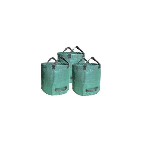 Set of 3 x 500L XXL Garden Bags (50KG), Heavy-Duty Garden Waste Bags, Sturdy PP Waste Bags, Reusable and Stable Garden Bags (1/4)