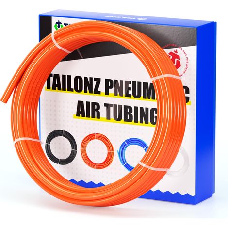 Orange 10mm Tuyau Air Comprimé PU 10M Tube Pneumatique (1/5)