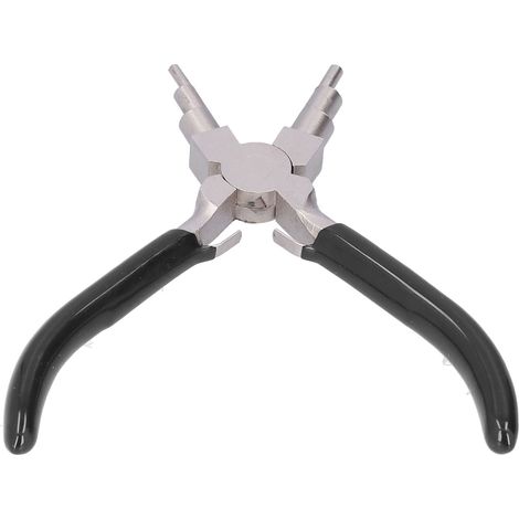 Pince à bijoux 6 en 1, en acier au carbone, ergonomique, pratique, enrouleur de fil compact, adapté aux artistes et aux amateurs. (1/5)