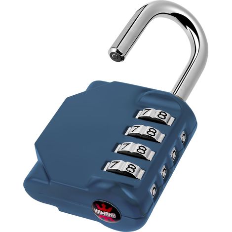 CL11BG Cadenas à combinaison, Cadenas à 4 chiffres pour extérieur, votre propre combinaison pour casiers, école, portails, portes, boîte à outils, loquets et rangement (1 x (1/5)