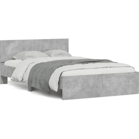 Maison Exclusive - Estructura de cama con cabecero gris hormigón (1/5)