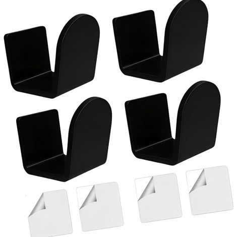 Lot de 2/4 supports muraux en acrylique transparent pour gants de tennis pour les amateurs de sport, décoration de la maison (1/5)