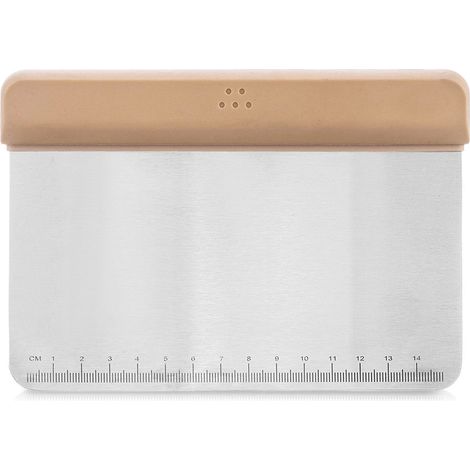 Stainless Steel Dough Cutter with Scale, 17 cm (1/5)