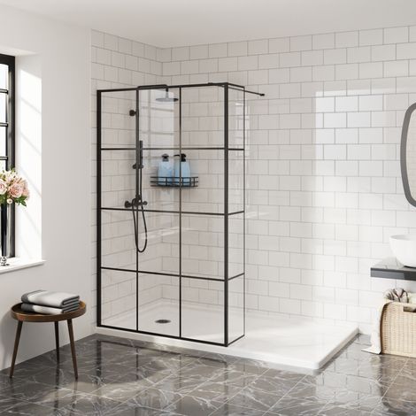 Aquariss 1000mm Screen Panel+300mm Return Panel Grid Black (1/5)