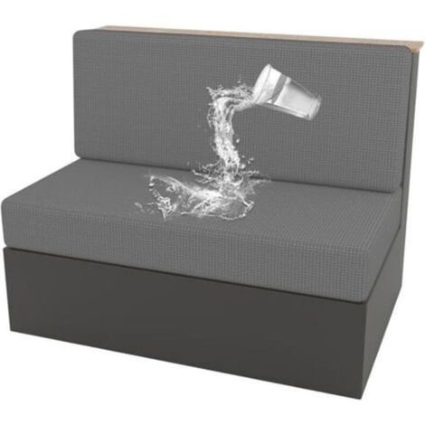 Lot de 2 housses de coussin de siège de camping-car (1 lot) - Gris clair - Extensible - Pour camping-car, caravane, intérieur