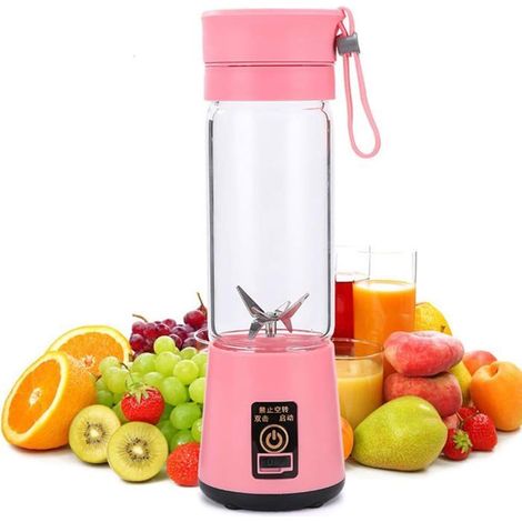 1 tasse blender, 380 ml, 6 lames inox sans BPA, mixeur portable pour smoothies, sport, voyage et maison