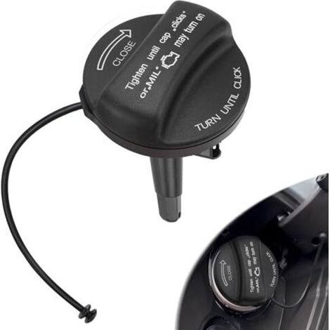 Tankdeckel mit Halteband, passend für BMW E39 E46 E60 E61 E84 E87 E90 E91 E92 F10 F20 F30 F31, Mini Cooper R55 R56 R57 F56 (Ersatzteil für Tankdeckel) (1/4)