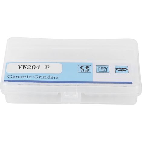 12pcs VW204 Fraises de polissage dentaire - Set de forets pour meuler et polir les pierres dentaires, lot de 12 (1/5)