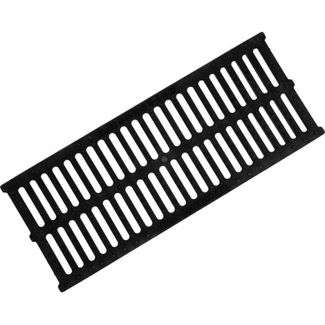 Grille Caniveau Résine 500x200mm Couvercle Drainage Extérieur Cache Drain Pluvial Pour Jardin Terrasse Garage Évacuation Eau Grille Remplacement Résistante Pour Gouttière (1/5)