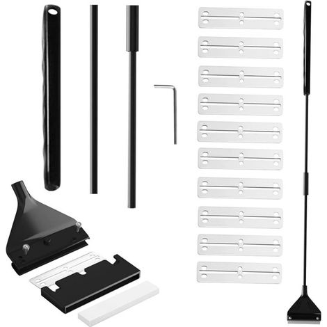 Racleur d'algues pour aquarium avec manche télescopique et lames interchangeables pour nettoyage efficace des vitres (1/5)