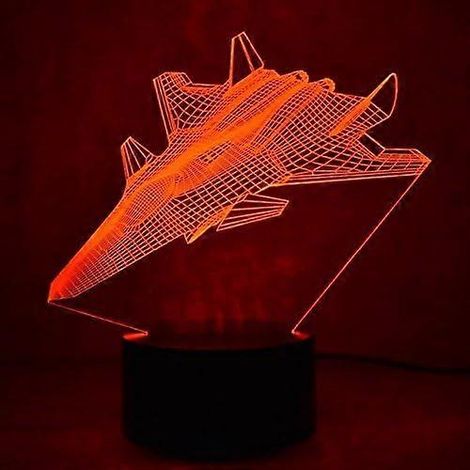 SCSYV 3D-Nachtlicht, optischer Effekt, 7 wechselnde Farben, Berührungsschalter, dekorative Tisch-/Schreibtischlampe, Geschenk (1/5)