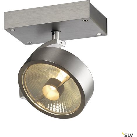 spot Kalu 1 QPAR111 gris métallisé - 147306 (1/5)