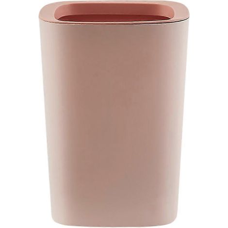 Poubelle de style nordique, rouge minimaliste, pour salle de bain, salon, chambre à coucher (rose) (1/5)